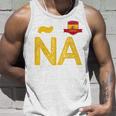 Spain España People Flag Letter N And A Spain España Red Tank Top Geschenke für Ihn