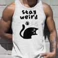 Stay Cat Gray Tank Top Geschenke für Ihn