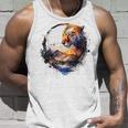 Tigre Animal Amante Arte Montañas Animal Tigre Camiseta sin mangas Regalos para él