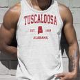 Tuscaloosa Alabama Alintage Sport Rosso Stampa Canotta Regalos para él