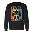 26 Anni Compleanno Regaloideogiochi Level 26 Unlocked Maglietta a maniche lunghe Ideas de regalos