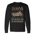 50Th Birthday Biker Bitte Helfen Sie Mir Auf Mein Motorrad Langarmshirts Geschenkideen