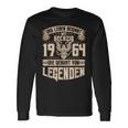 60Th Birthday Life Beginnt Mit 60 Jahrgang 1964 Anniversary Langarmshirts Geschenkideen