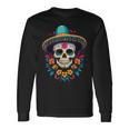 Aesthetic Mexico Dia De Muertos Skull Langarmshirts Geschenkideen