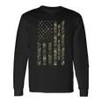 Air Force United States Distressed Camo W Us Flag Long Sleeve T-Shirt Gifts ideas
