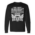 Aircraft Engineer Bearded Aircraft Engineering Engineer Camiseta de manga larga Ideas de regalos