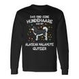 Alaskan Malamute Glitter Dog Holder Idea Dog Langarmshirts Geschenkideen