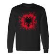 Albania Flag Shqiperi Albanian Flag Shqiperia Langarmshirts Geschenkideen