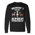 Alpaca And Lamas Mir Reichts Ich Geh Alpakas Streicheln Langarmshirts Geschenkideen