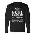 Als Gott Mich Schuf Sagte Er Grinsend Langarmshirts Geschenkideen