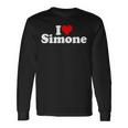 Amo Il Cuore Simone Maglietta a maniche lunghe Ideas de regalos