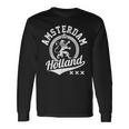 Amsterdam Holland Netherlands Crest Lion Souvenir Langarmshirts Geschenkideen