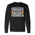 Andere Gehen Zur Therapie Ich Gehe Bier Trinken Langarmshirts Geschenkideen