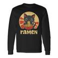 Anime Cat Ramen Kawaii Japanese Cat Kawaii Manga Long Sleeve T-Shirt Gifts ideas