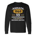 Annata 55 Compleanno 1969 55 Anni Compleanno Uomo Donna 1969 Maglietta a maniche lunghe Ideas de regalos