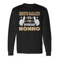 Annuncio Gravidanza Originale Futuro Nonno Presto Diventa Maglietta a maniche lunghe Ideas de regalos