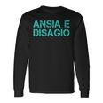 Ansia E Disagio Regalo Divertente Uomo Ansioso Maglietta a maniche lunghe Ideas de regalos