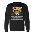 Aprile 1969 55 Anni Compleanno Uomo Donna 1969 Maglietta a maniche lunghe Ideas de regalos