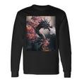 Art Sur Le Thème Du Dragon Japonais Mignon T-shirt à manches longues Idées cadeaux