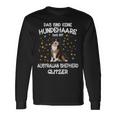 Australian Shepherd Glitter Dog Holder Aussie Dog Langarmshirts Geschenkideen