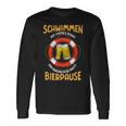 Bademeister Macht Bierpause Meer Swimming Pool Langarmshirts Geschenkideen