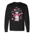 Bambola Kawaii Kokeshi Giapponese E Gatto Fortunato Maglietta a maniche lunghe Ideas de regalos