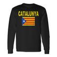 Bandera Catalunya Cool Catalan Cataluña Estelada Banderas Camiseta de manga larga Ideas de regalos