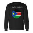 Bandiera Del Sud Sudan Souvenir Minimalista Per Amanti Deiiaggi Mondiali Maglietta a maniche lunghe Ideas de regalos