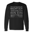 Biker Ich Träume Ich Bin Ein Motorrad Langarmshirts Geschenkideen