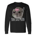 Bin Soo Müdi X So Müde Sad Hamster Sleep Meme Sleeping Langarmshirts Geschenkideen