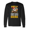 Birrolo Nano Regalo Birra Divertente Maglia Alcolica Maglietta a maniche lunghe Ideas de regalos