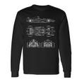 Blueprint Racing Car Formula Progetto Intero Ingegneria Maglietta a maniche lunghe Ideas de regalos