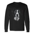 Border Collie Border Collie Illustrazione Per Animali Domestici Maglietta a maniche lunghe Ideas de regalos