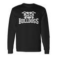 Bulldogs Mascot Back To School Team Spirit Long Sleeve T-Shirt Gifts ideas