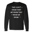 Camicia Friends They Don't Know Graphic Tvintage Cool Maglietta a maniche lunghe Ideas de regalos
