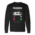 Camper Da Campeggio In Roulotte Caravan Furgoneintage Maglietta a maniche lunghe Ideas de regalos