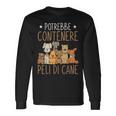 Cani Padrona Di Cane Potrebbe Contenere Peli Di Cane Maglietta a maniche lunghe Ideas de regalos