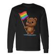 Carino Papà Orso Lgbt Uguaglianza Gay Pride Diritti Umani Uomini Maglietta a maniche lunghe Ideas de regalos