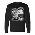 Cat Selfie Ufo & Alien Echt Jetzt Really Langarmshirts Geschenkideen