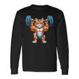 Catlover Muscle Deadlift Pompaggio Cat Maglietta a maniche lunghe Ideas de regalos