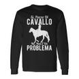 Cavalli Equitazione Sì Puzzo Di Cavallo No Non È Un Problema Maglietta a maniche lunghe Ideas de regalos