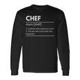 Chef Chef Definition Regalo De Chef Chef Chef Camiseta de manga larga Ideas de regalos