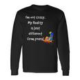 Cheshire Cat Quote Alice In Wonderland Costume I'm Not Crazy Langarmshirts Geschenkideen