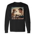 Chess Match Of Wits Mans Dog Langarmshirts Geschenkideen