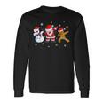 Christmas Dab Dabbing Bonhomme De Neige Du Père Noël T-shirt à manches longues Idées cadeaux