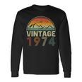 Classico 49° Compleanno Idea Regalointage 1974 Maglietta a maniche lunghe Ideas de regalos