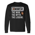 Commish Man Myth Legend Fantasy Football Commissioner Men Long Sleeve T-Shirt Gifts ideas
