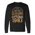 Compleanno Uomi Regalo Donna Le Leggende Ottobre 1983 Maglietta a maniche lunghe Ideas de regalos