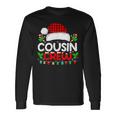 Cousin Crew Buffalo Plaid Xmas Pajamas Christmas Lights Long Sleeve T-Shirt Gifts ideas