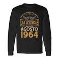 Cumpleaños Hombre Regalos Las Leyendas Agosto 1964 Camiseta de manga larga Ideas de regalos